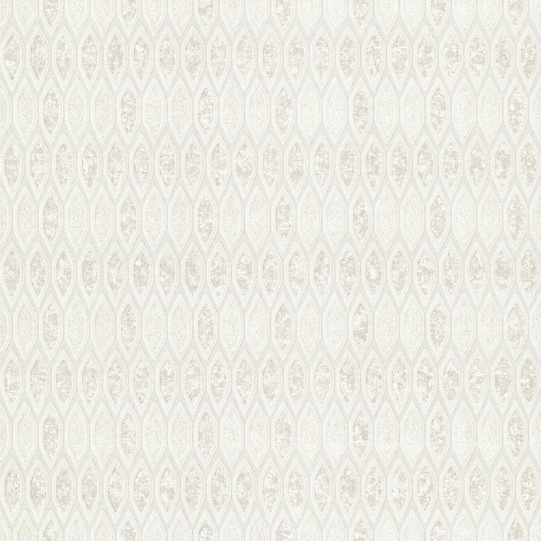 A-Street Prints Damour Cream Hexagon Ogee Wallpaper, 20.9-in by 33-ft