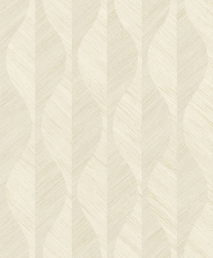 Advantage Oresome Cream Ogee Wallpaper, 20.9-in by 33-ft