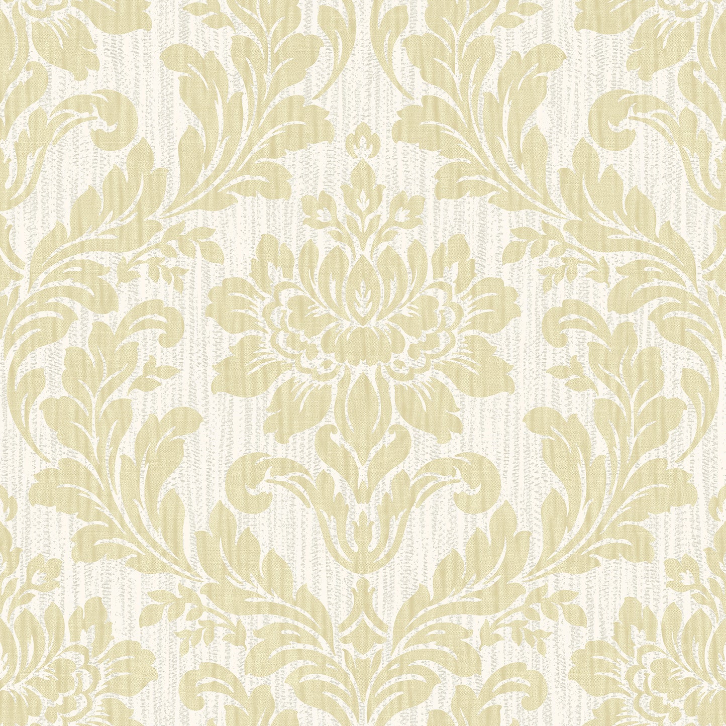 Advantage Galois Gold Damask Wallpaper, 20.9-in by 33-ft