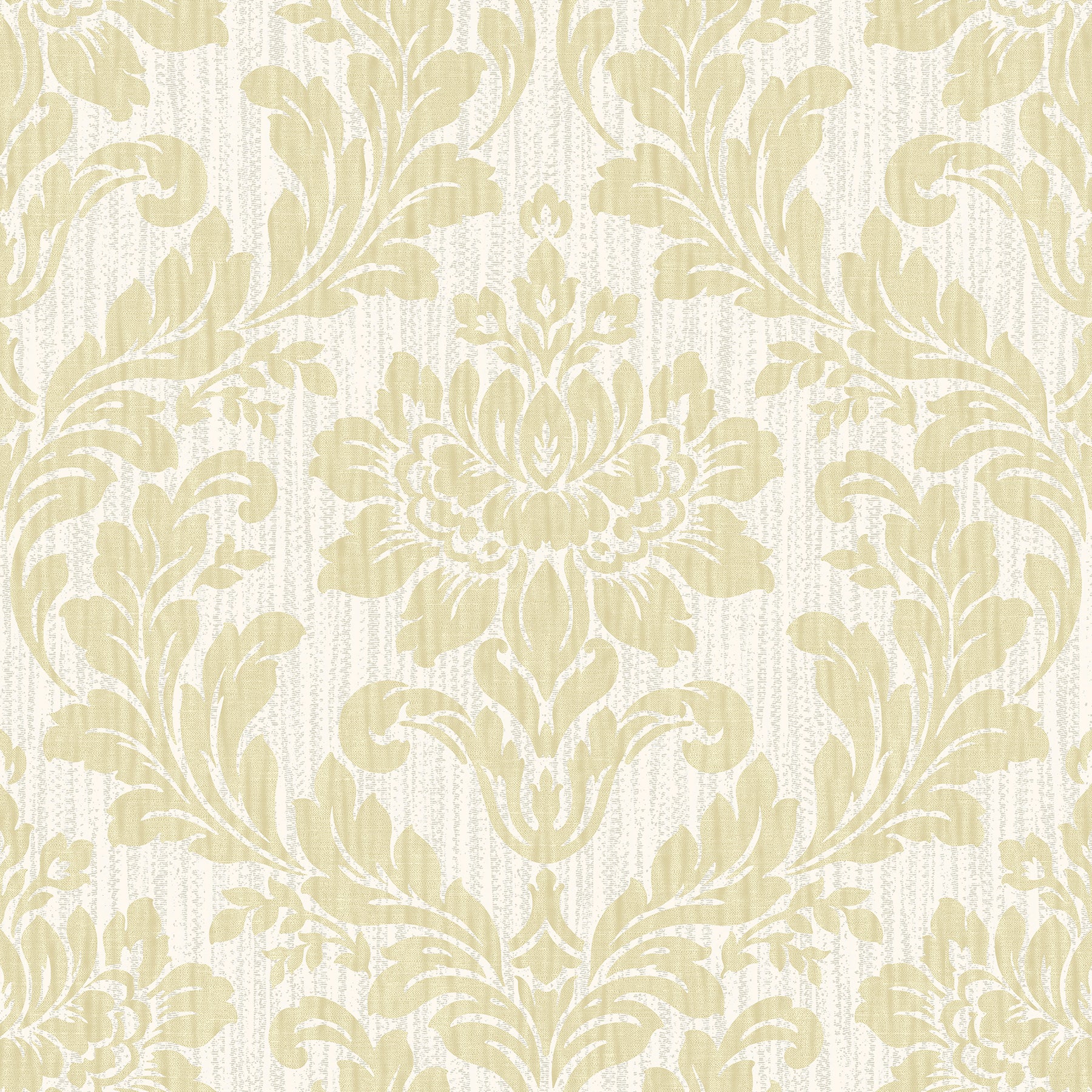 Advantage Galois Gold Damask Wallpaper, 20.9-in by 33-ft