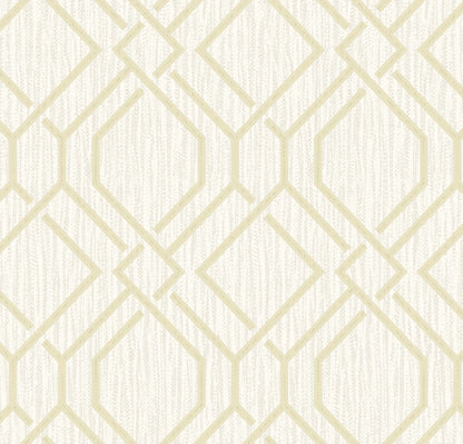 Advantage Frege Gold Trellis Wallpaper, 20.9-in by 33-ft