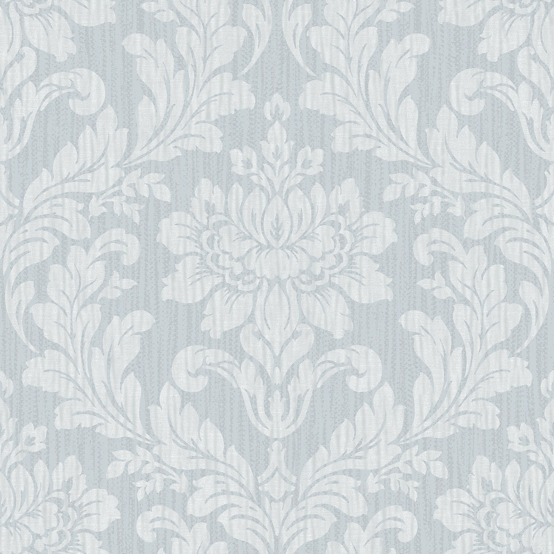 Advantage Galois Light Blue Damask Wallpaper, 20.9-in by 33-ft