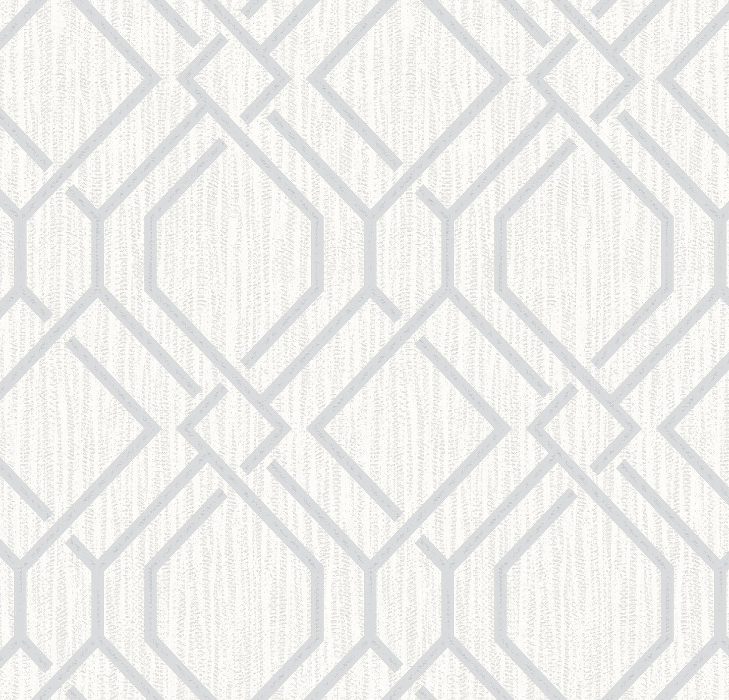 Advantage Frege Silver Trellis Wallpaper, 20.9-in by 33-ft