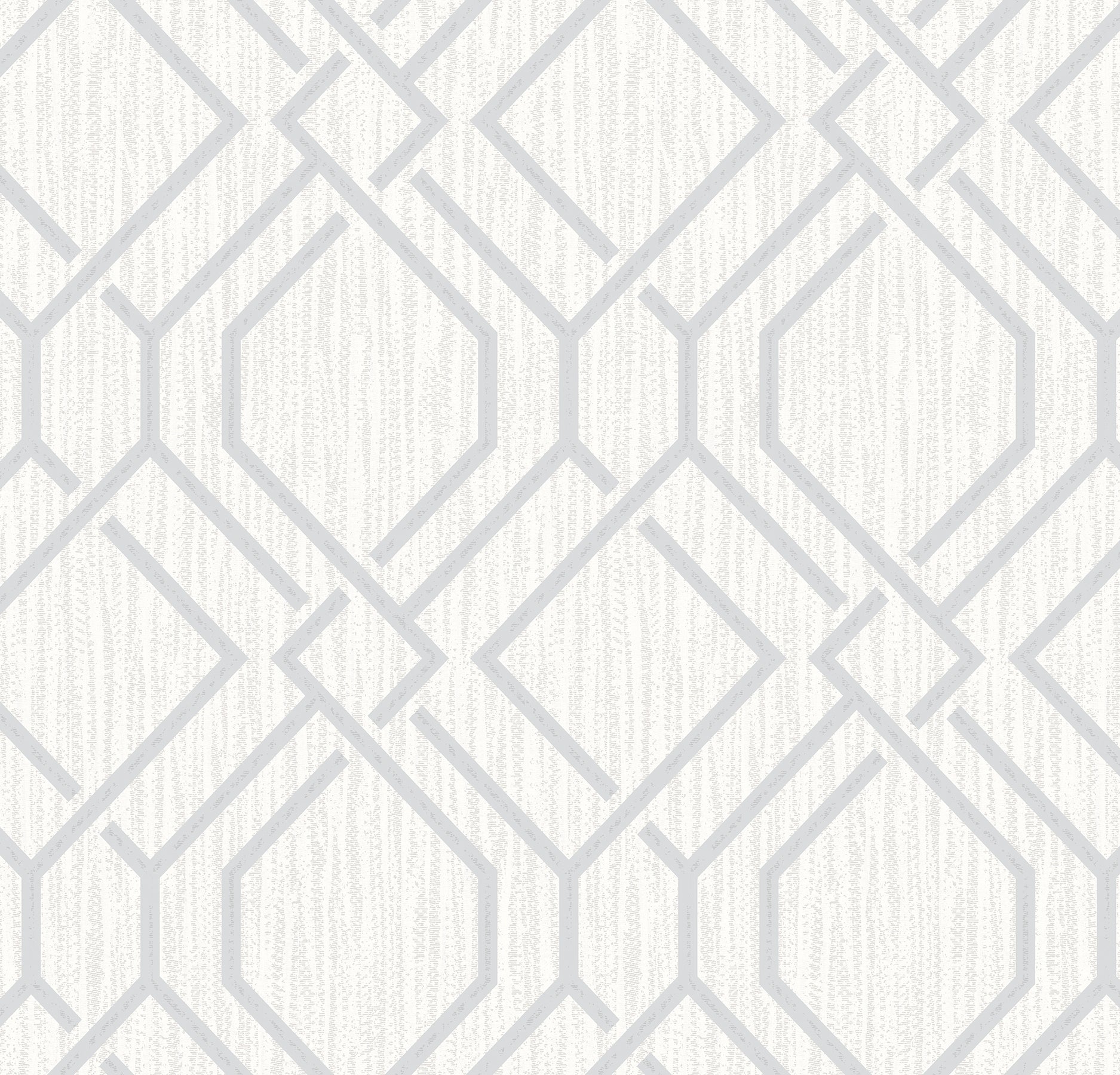 Advantage Frege Silver Trellis Wallpaper, 20.9-in by 33-ft