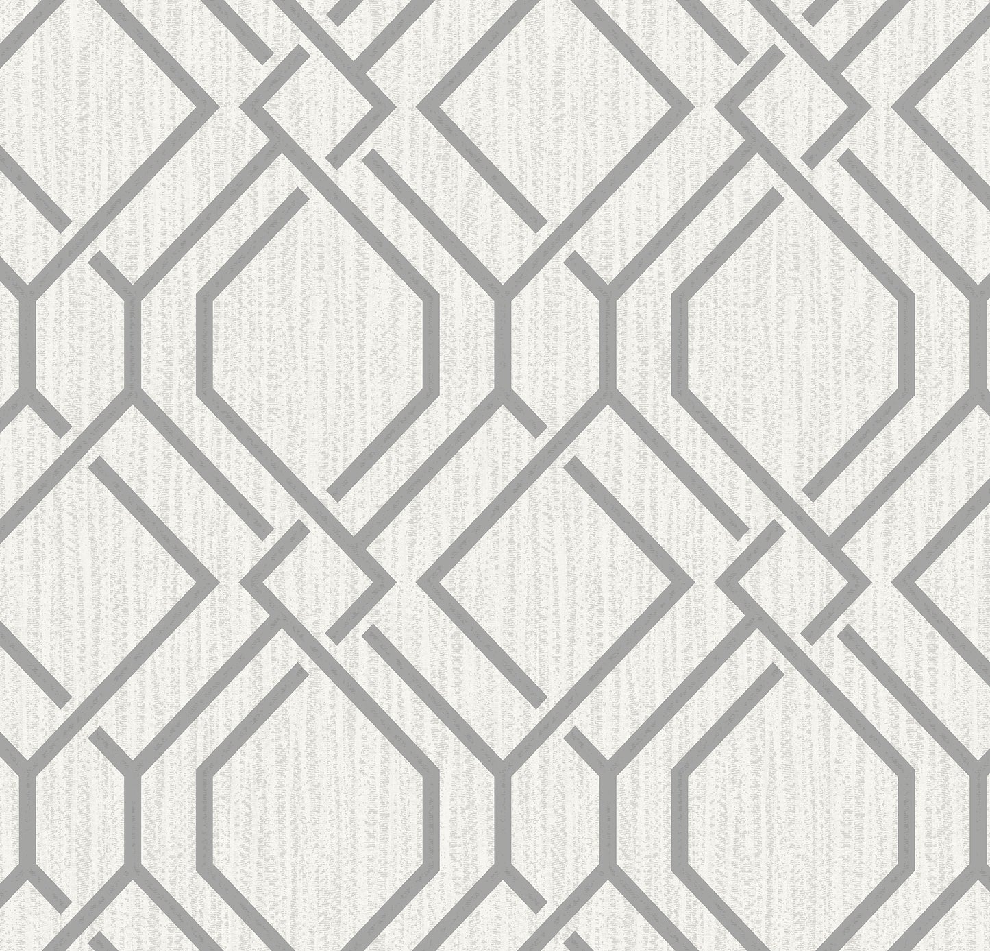 Advantage Frege Grey Trellis Wallpaper, 20.9-in by 33-ft