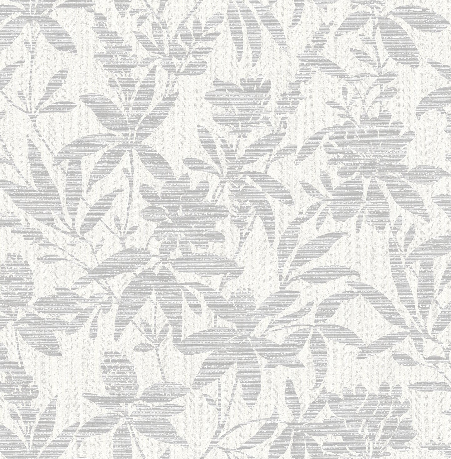 Advantage Riemann Silver Floral Wallpaper, 20.9-in by 33-ft