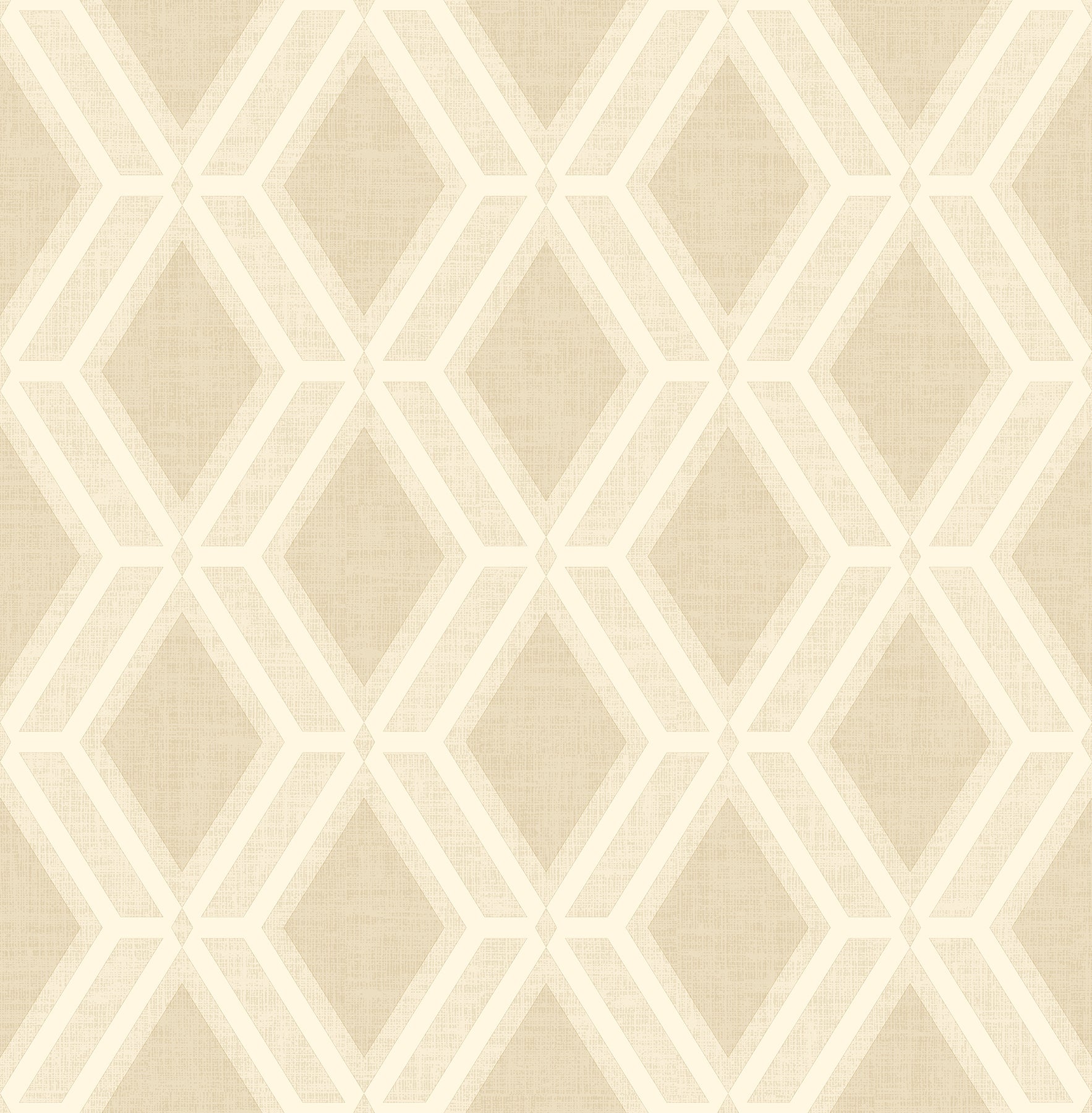 Advantage Mersenne Beige Geometric Wallpaper, 20.9-in by 33-ft