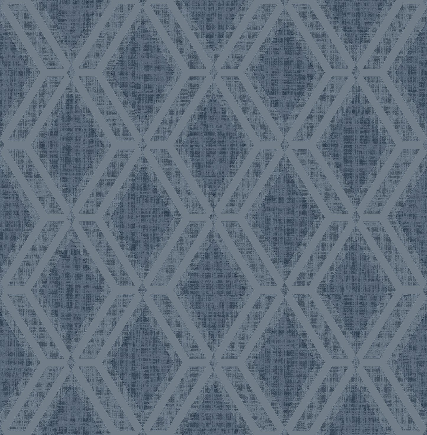 Advantage Mersenne Indigo Geometric Wallpaper, 20.9-in by 33-ft