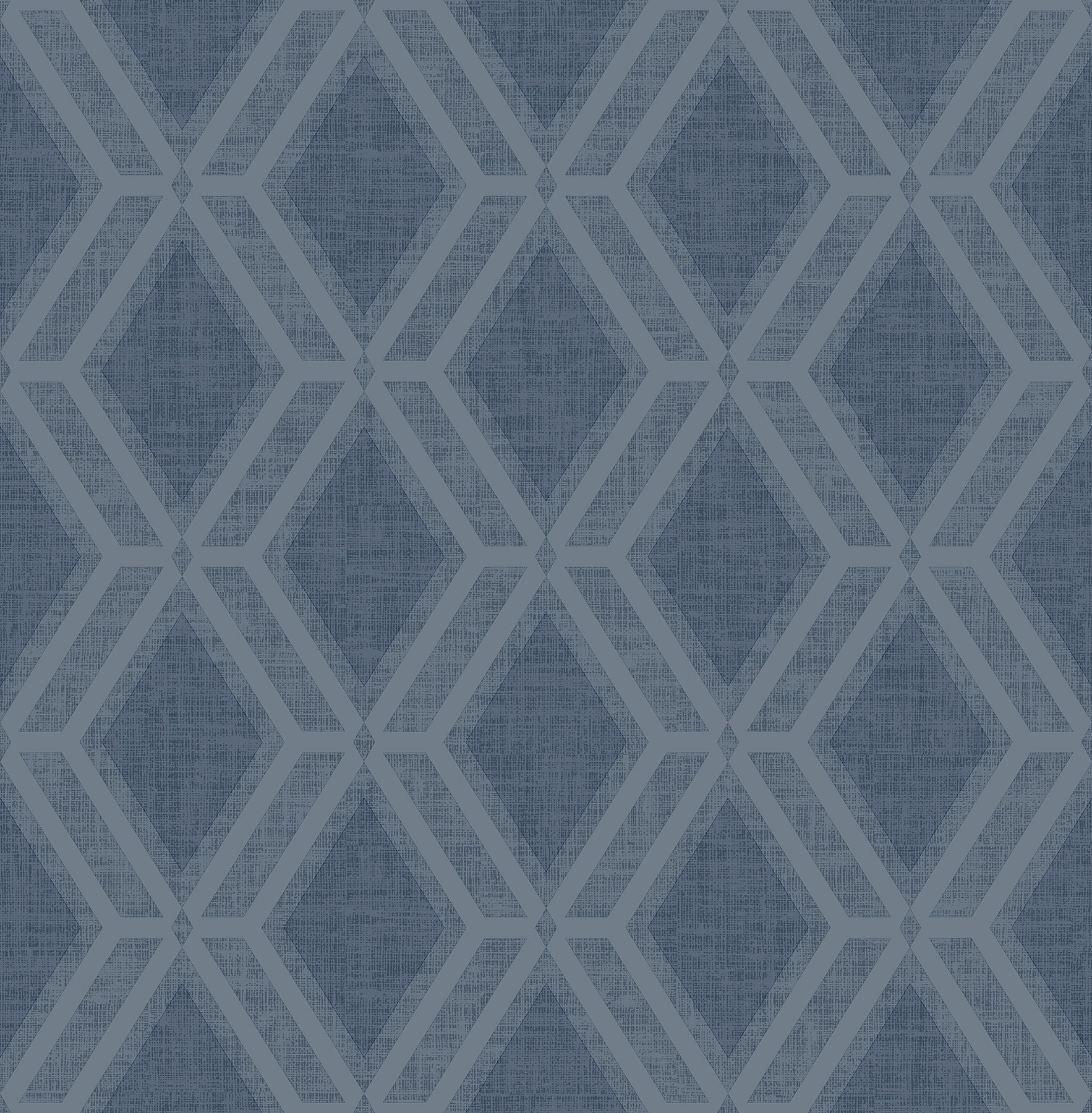 Advantage Mersenne Indigo Geometric Wallpaper, 20.9-in by 33-ft