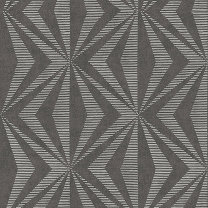 Advantage Monge Charcoal Geometric Wallpaper, 20.9-in by 33-ft