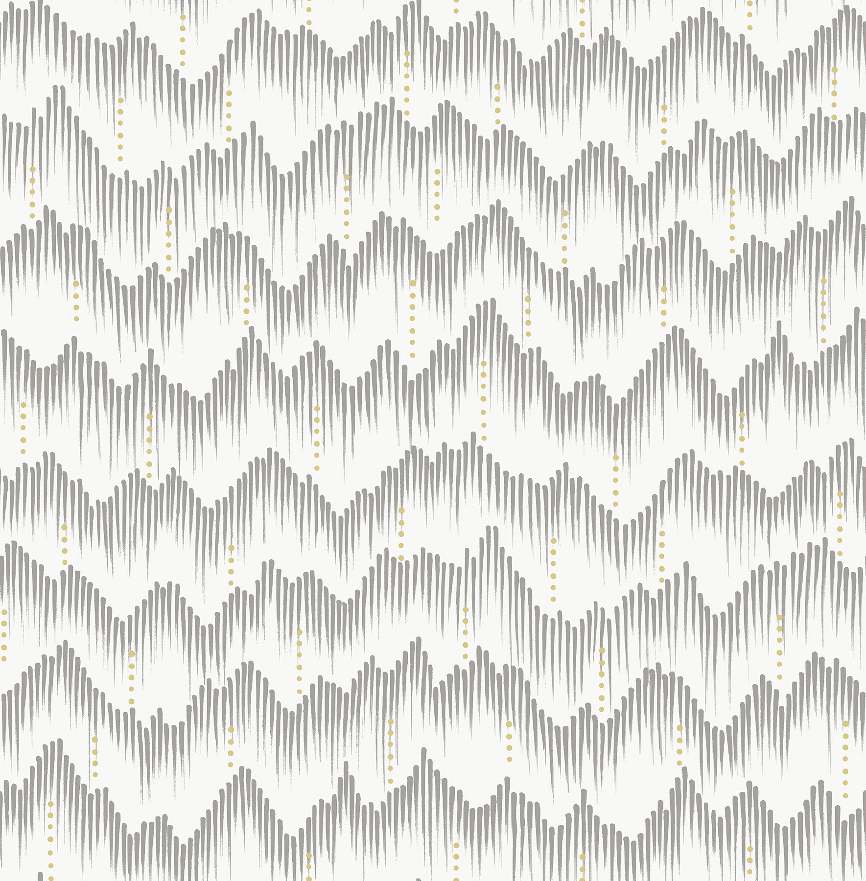 A-Street Prints Holmby Grey Brushstroke Zigzag Wallpaper, 20.5-in by 33-ft