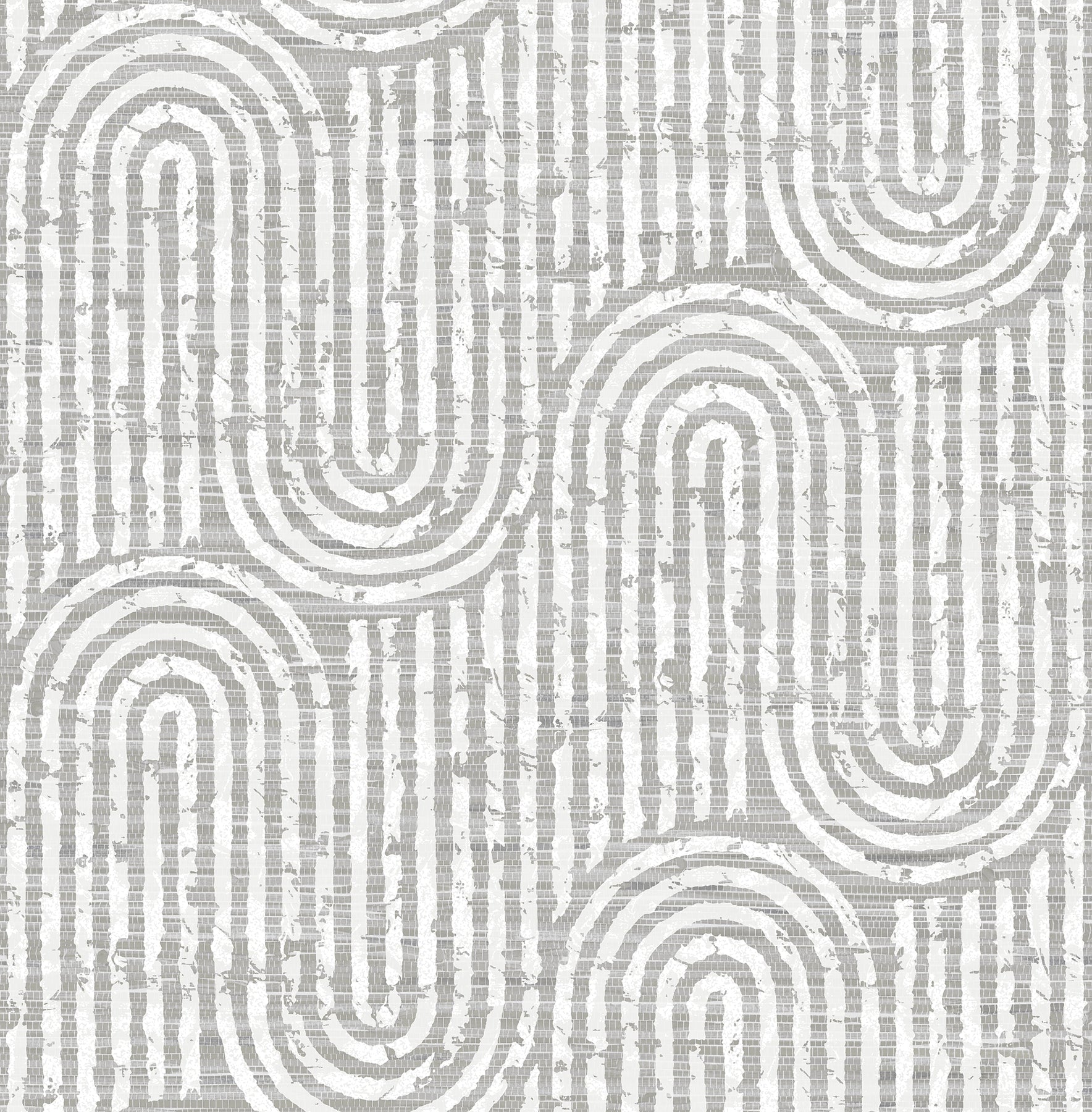 A-Street Prints Trippet Grey Zen Waves Wallpaper, 20.5-in by 33-ft