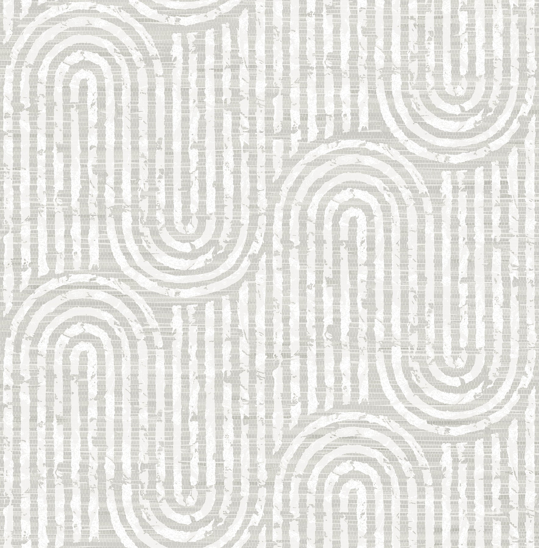 A-Street Prints Trippet Bone Zen Waves Wallpaper, 20.5-in by 33-ft