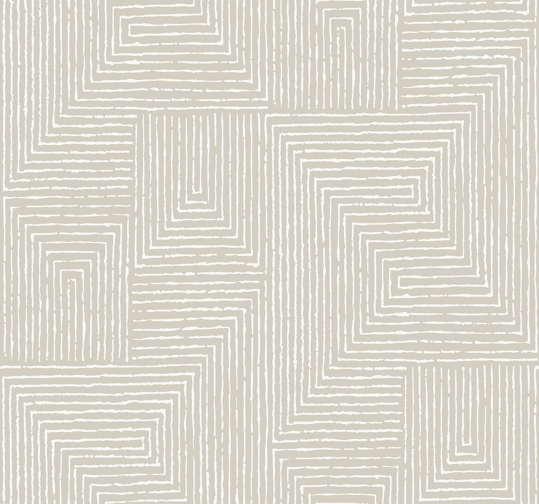 A-Street Prints Mortenson Light Grey Geometric Wallpaper, 27-in by 27-ft