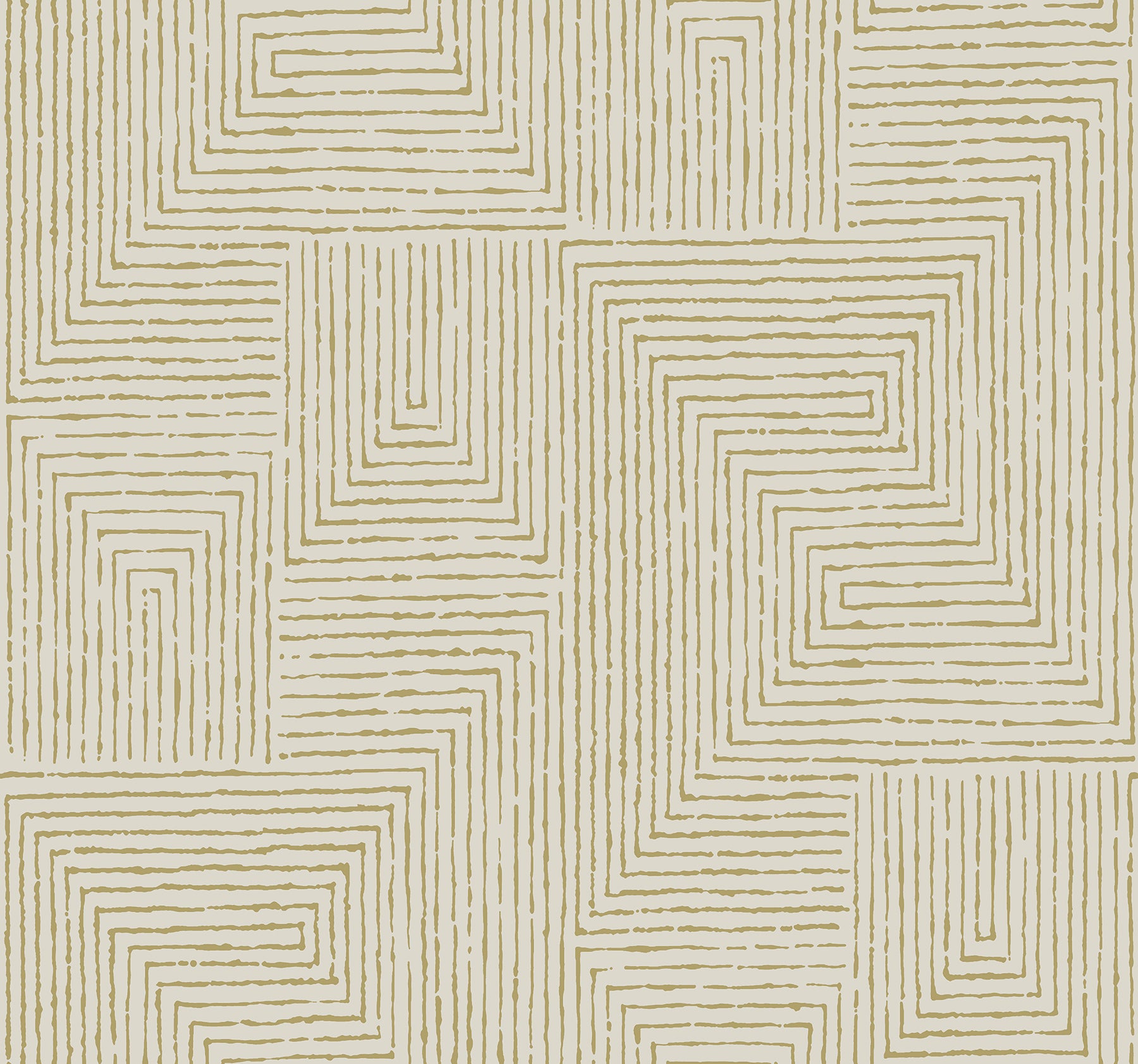 A-Street Prints Mortenson Gold Geometric Wallpaper, 27-in by 27-ft