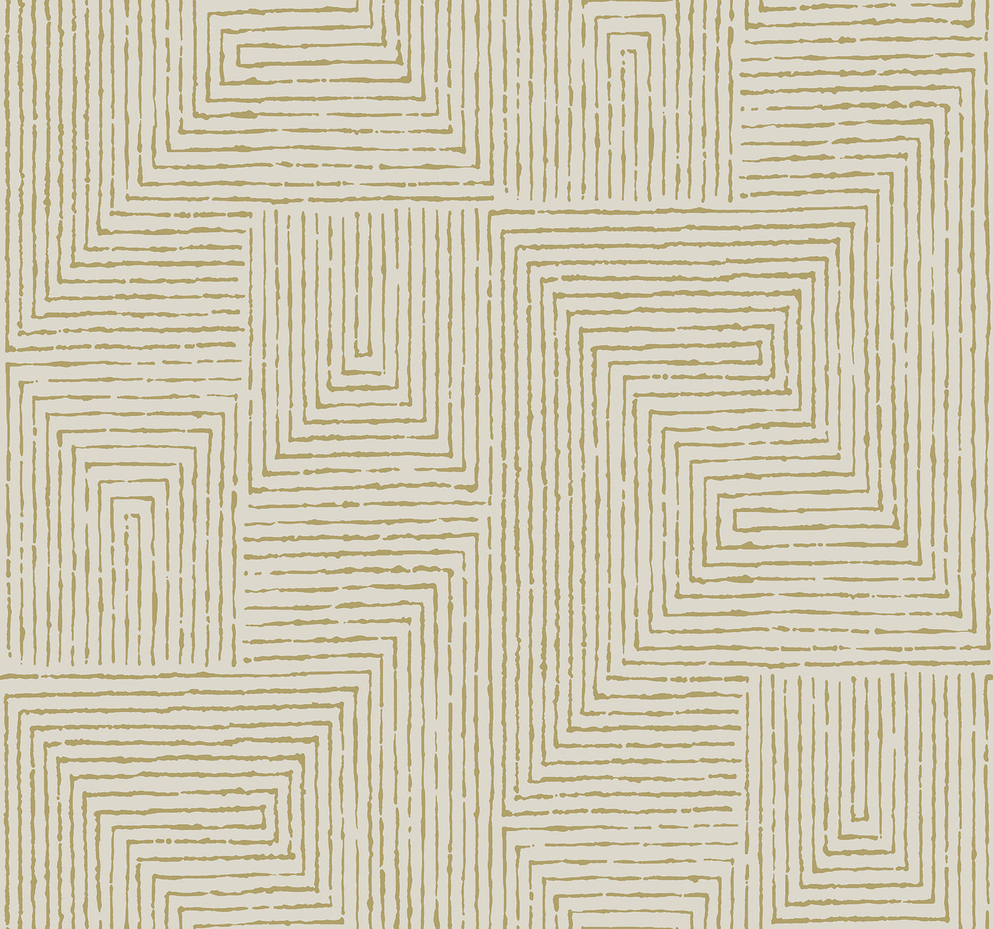 A-Street Prints Mortenson Gold Geometric Wallpaper, 27-in by 27-ft