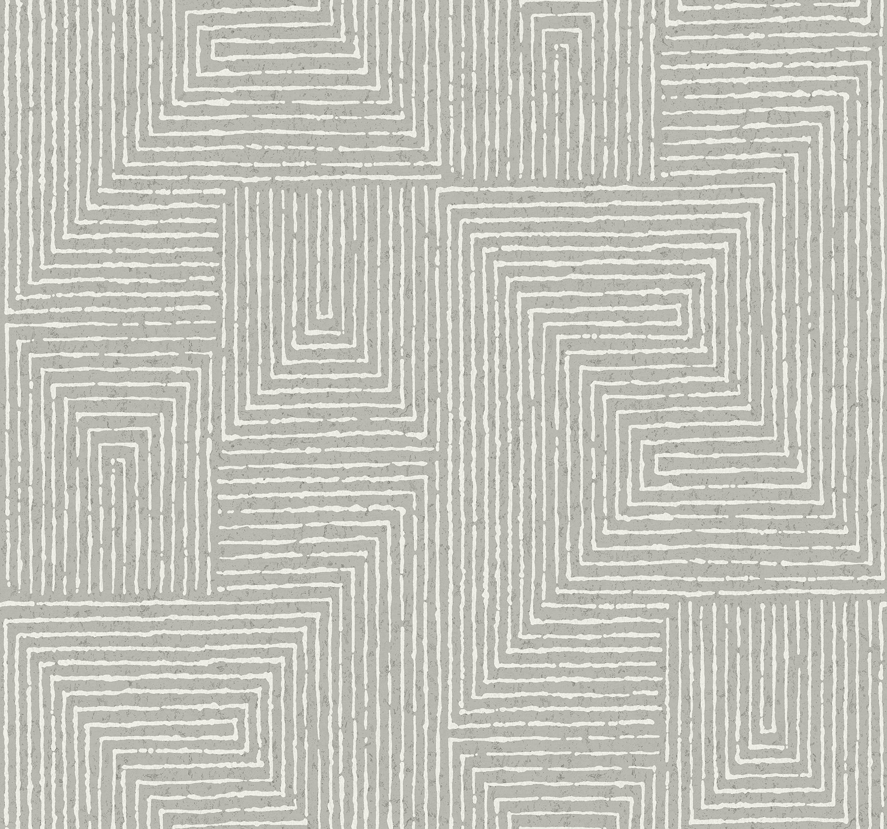 A-Street Prints Mortenson Dove Geometric Wallpaper, 27-in by 27-ft