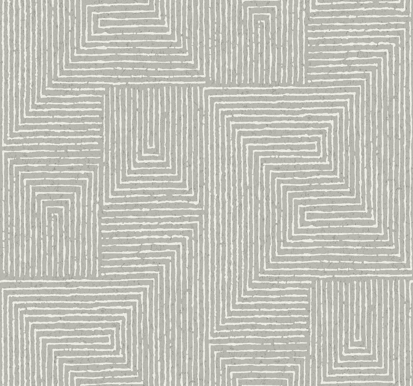 A-Street Prints Mortenson Dove Geometric Wallpaper, 27-in by 27-ft