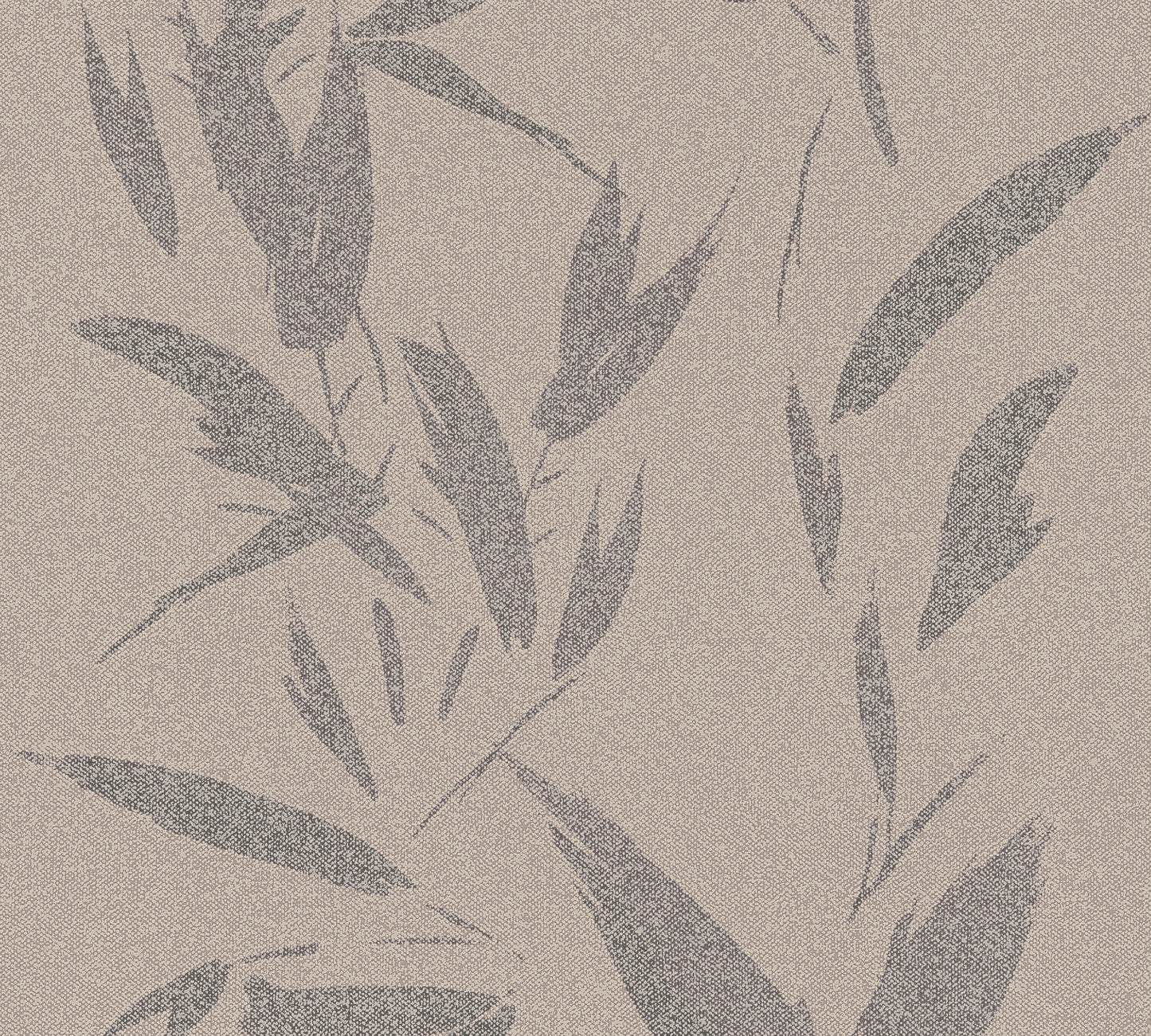 Advantage Kaiya Grey Leaves Wallpaper, 20.9-in by 33-ft