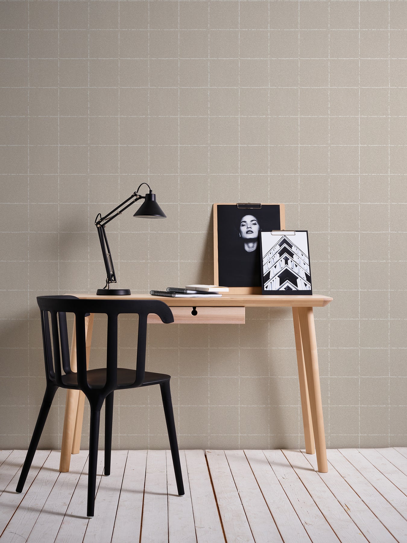 Advantage Kishi Neutral Tile Wallpaper, 20.9-in by 33-ft