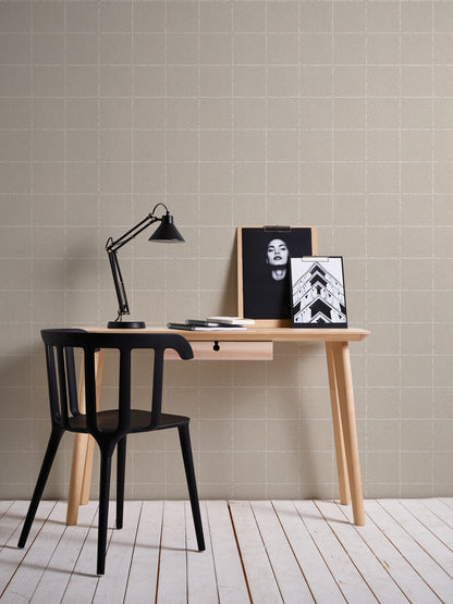 Advantage Kishi Neutral Tile Wallpaper, 20.9-in by 33-ft