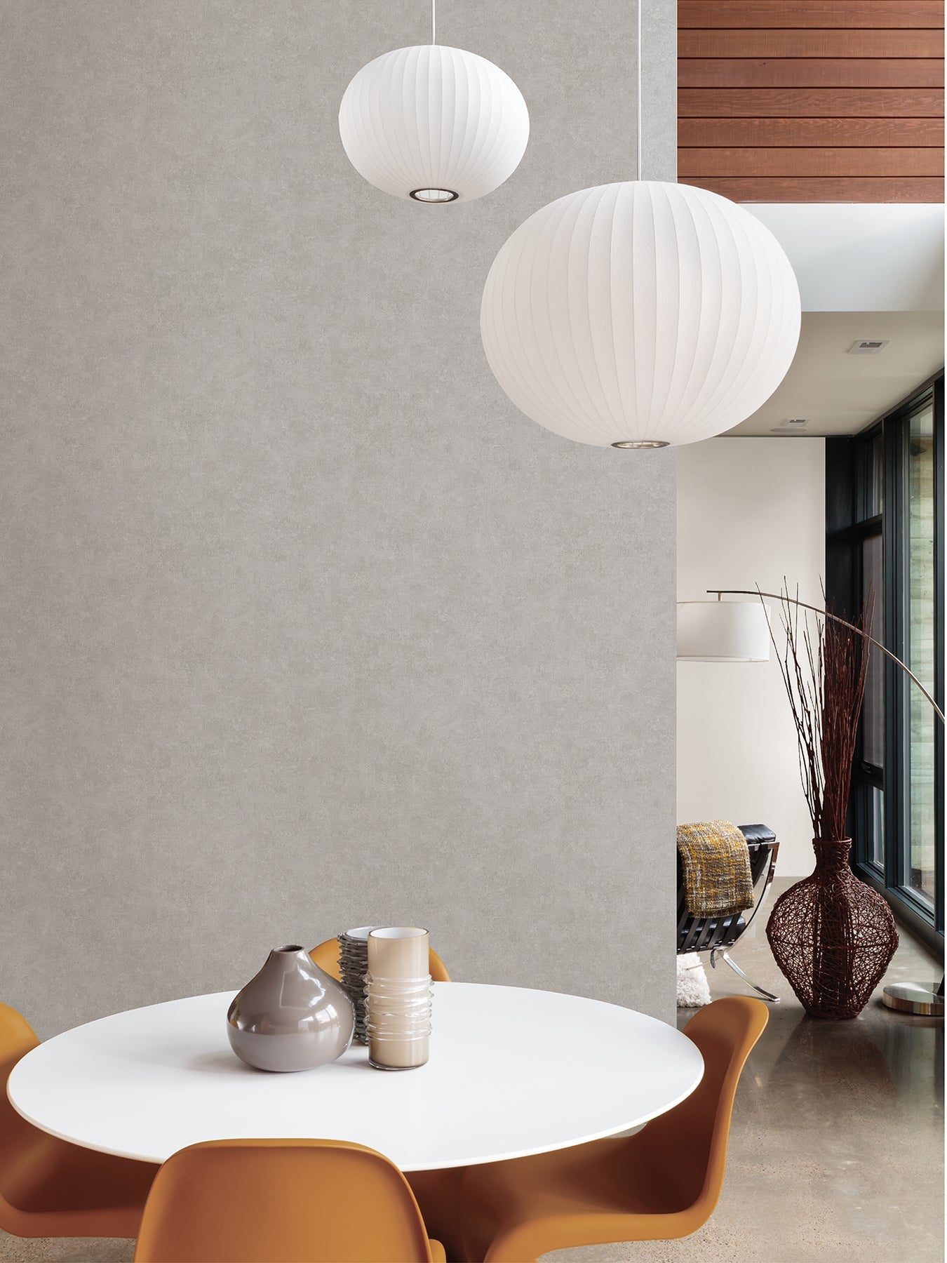 Advantage Ryu Light Grey Cement Texture Wallpaper, 20.9-in by 33-ft