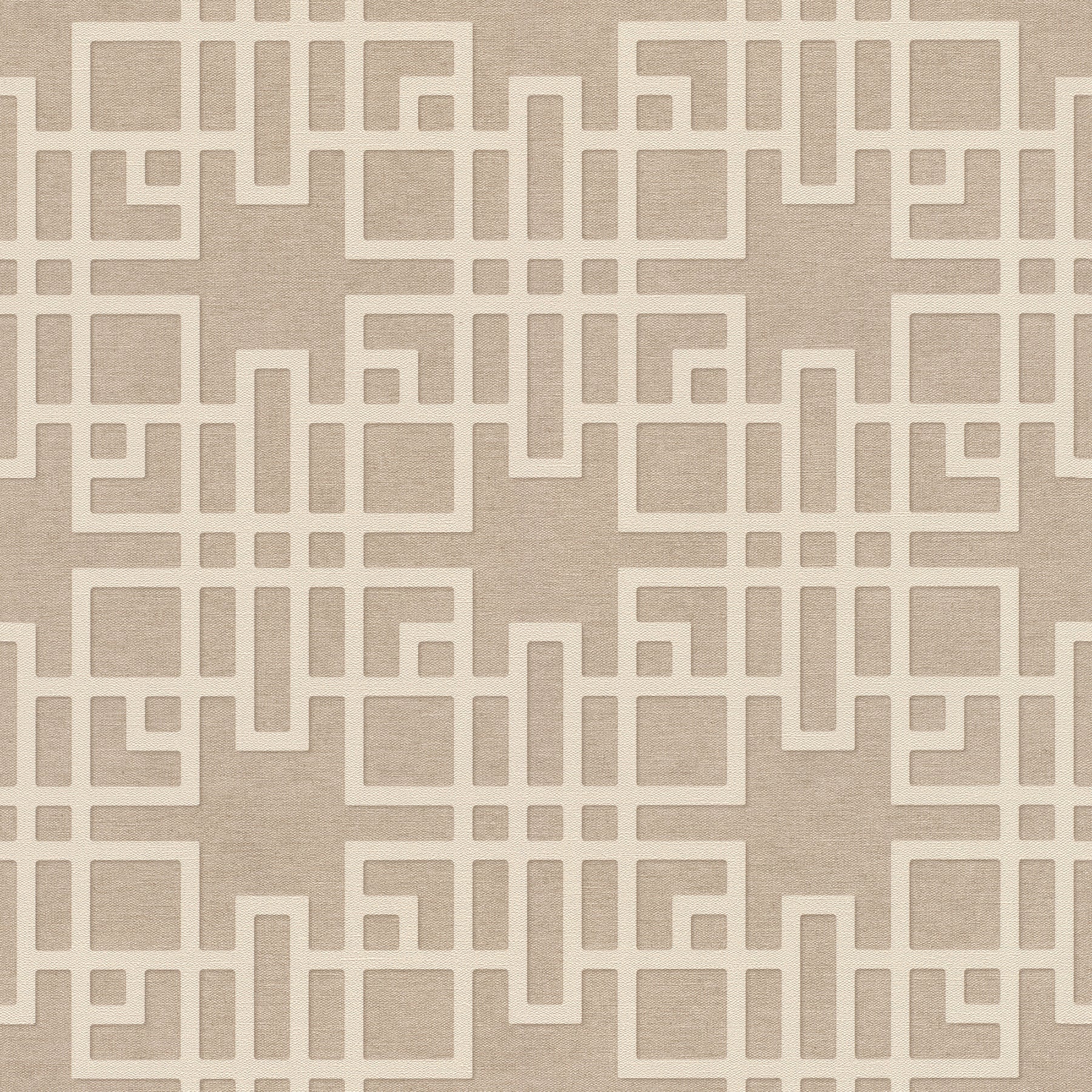 Advantage Mana Beige Trellis Wallpaper, 20.9-in by 33-ft