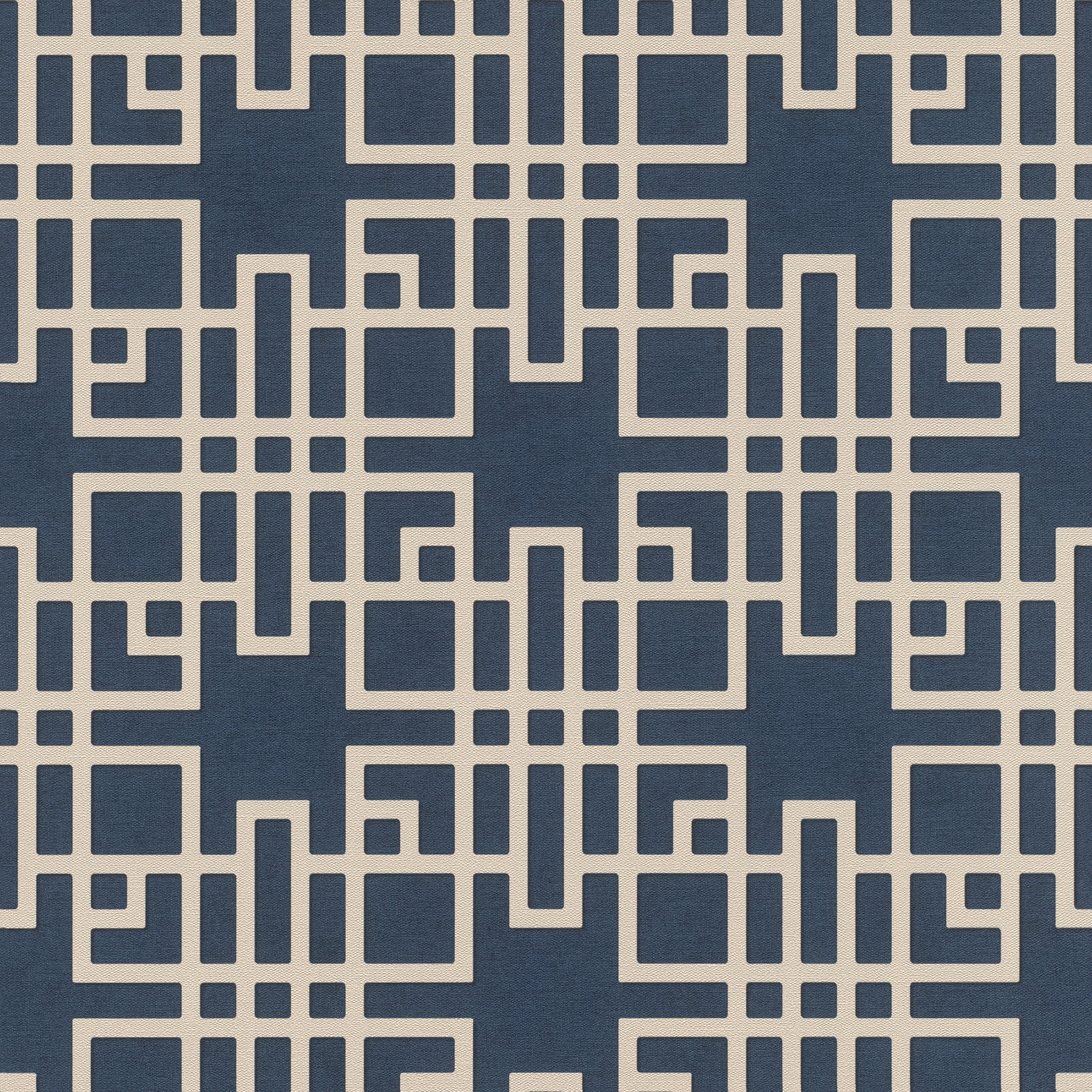 Advantage Mana Navy Trellis Wallpaper, 20.9-in by 33-ft