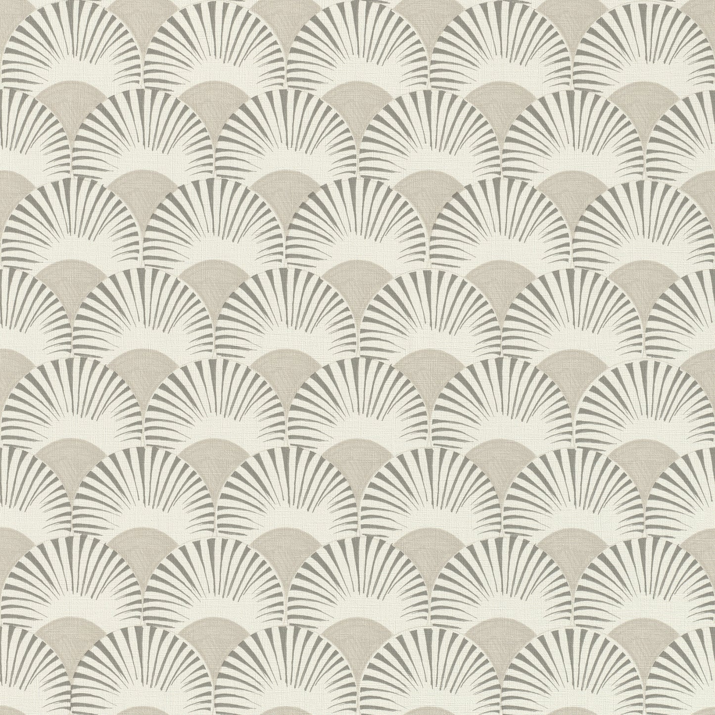 Advantage Akemi Grey Fan Ogee Wallpaper, 20.9-in by 33-ft