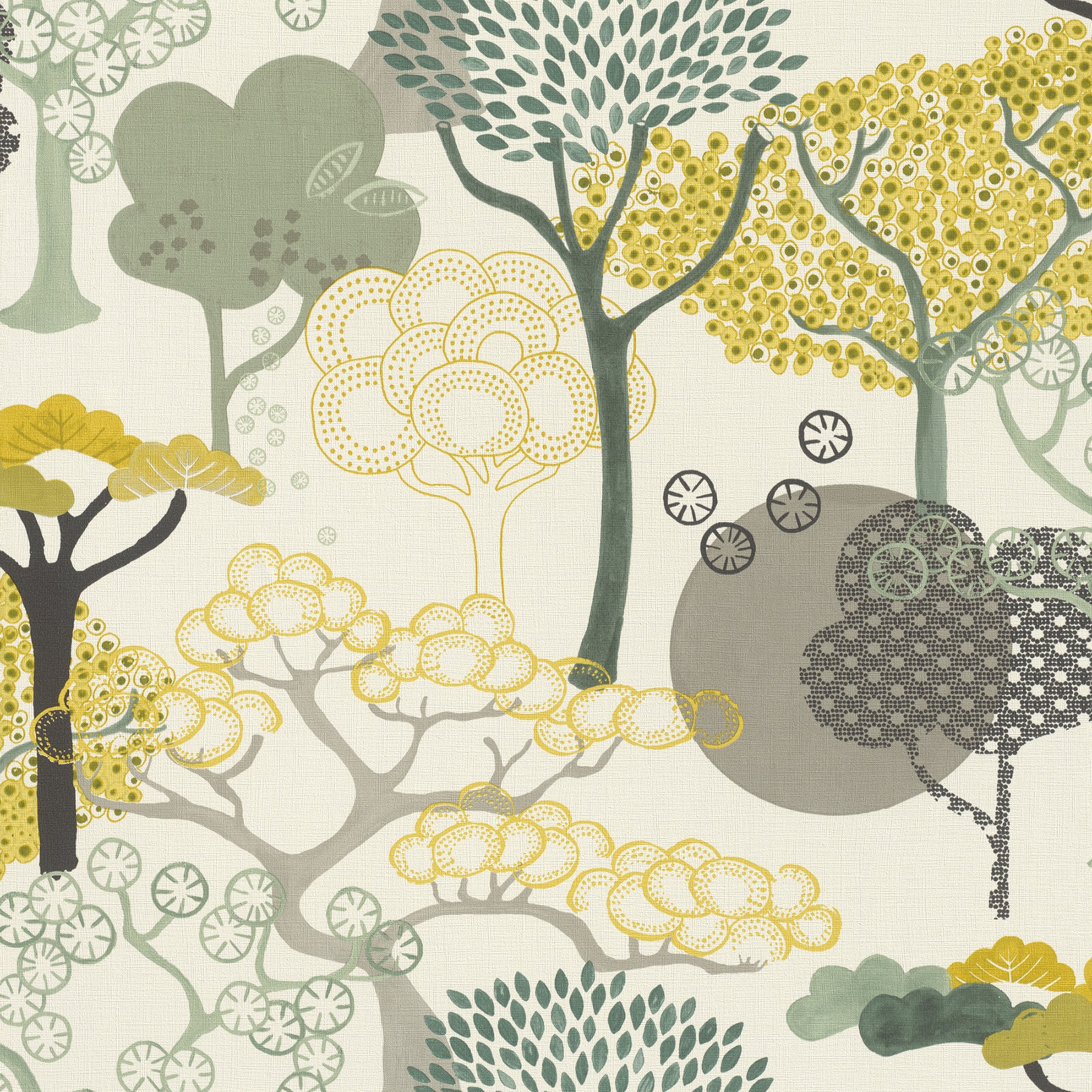 Advantage Misaki Yellow Trees Wallpaper, 20.9-in by 33-ft