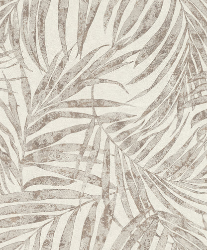 Advantage Anzu Pewter Frond Wallpaper, 20.9-in by 33-ft