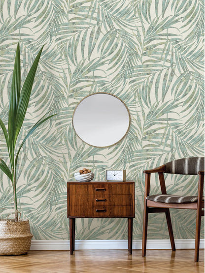 Advantage Anzu Green Frond Wallpaper, 20.9-in by 33-ft