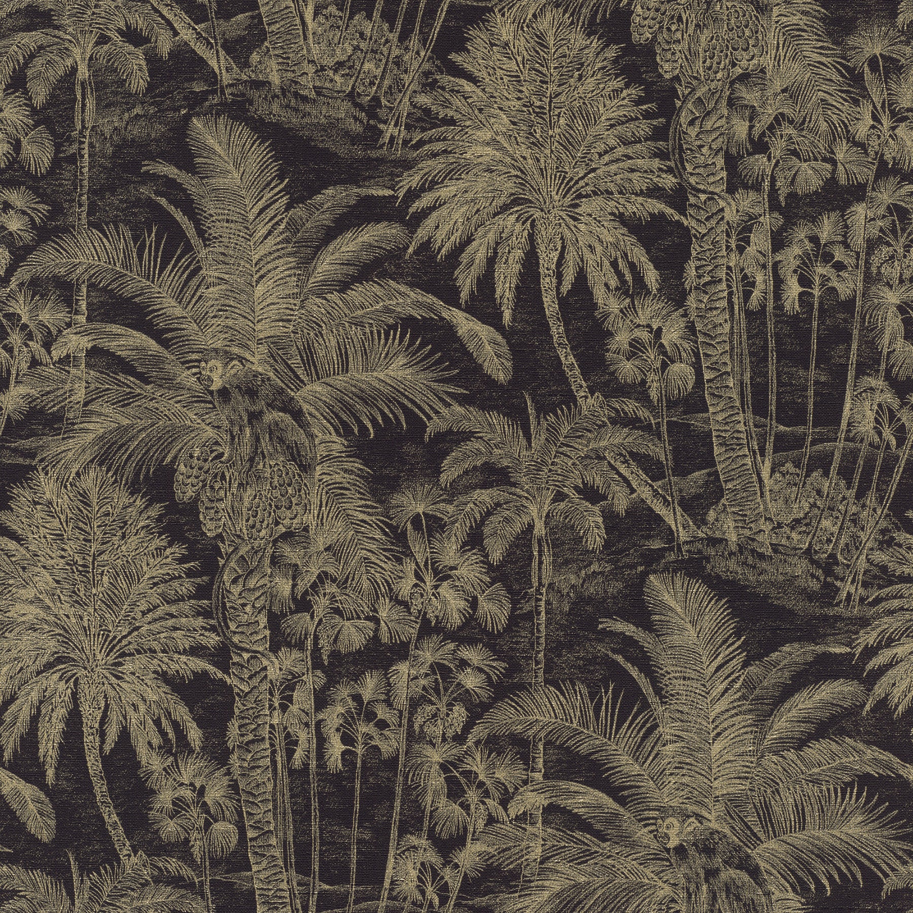 Advantage Yubi Black Palm Trees Wallpaper, 20.9-in by 33-ft