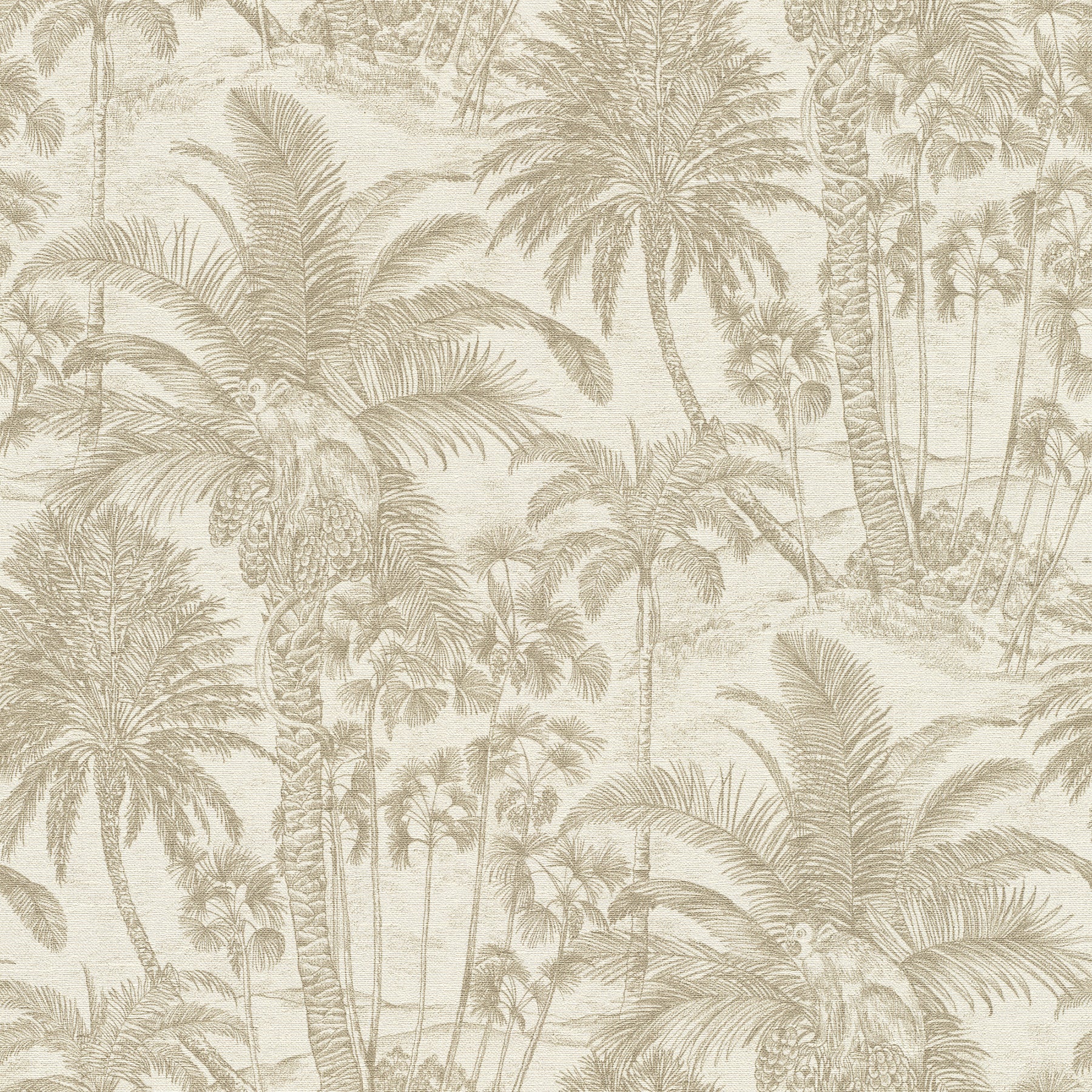 Advantage Yubi Gold Palm Trees Wallpaper, 20.9-in by 33-ft