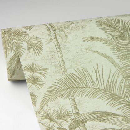 Advantage Yubi Gold Palm Trees Wallpaper, 20.9-in by 33-ft