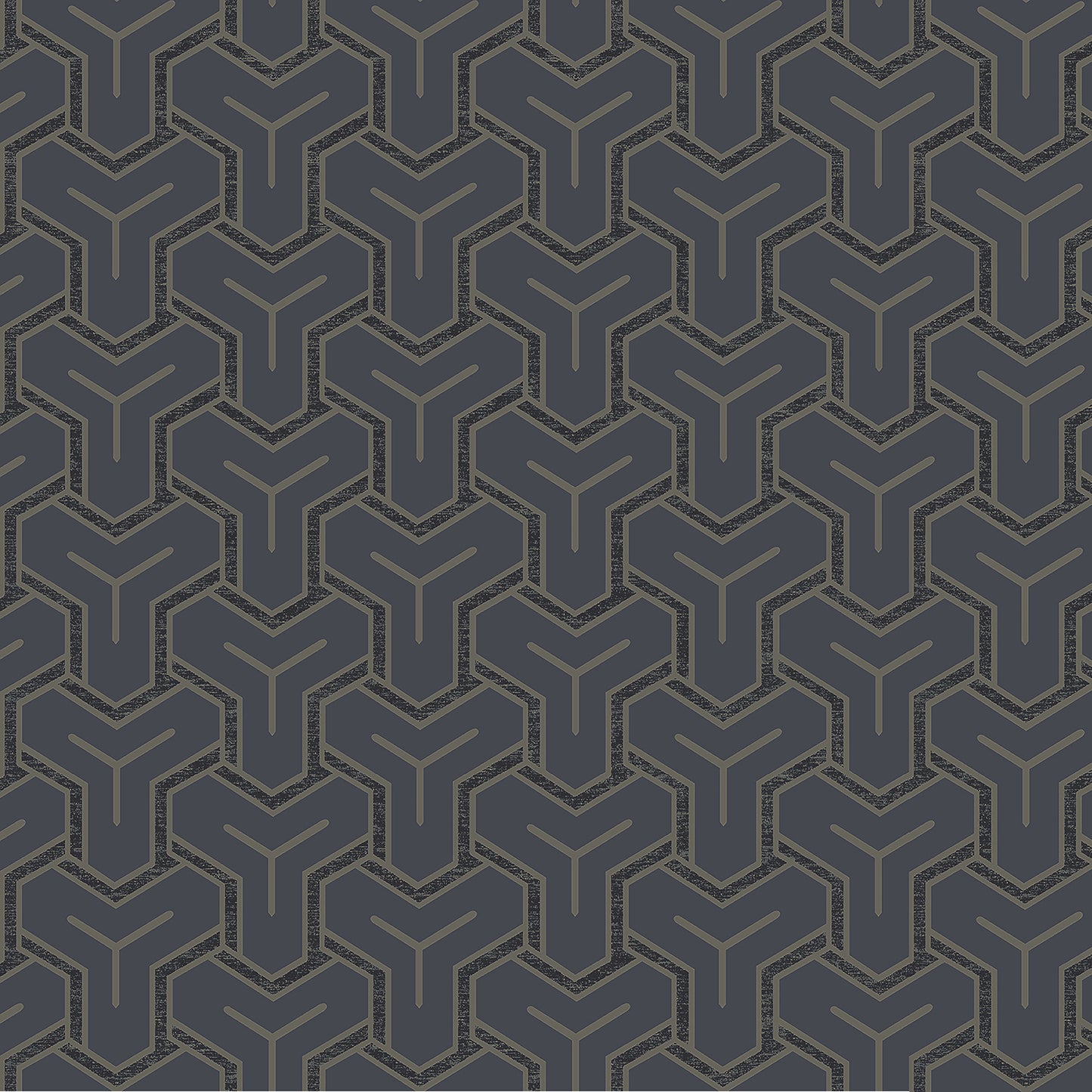 Advantage Gautier Blue Tessellate Wallpaper, 20.9-in by 33-ft