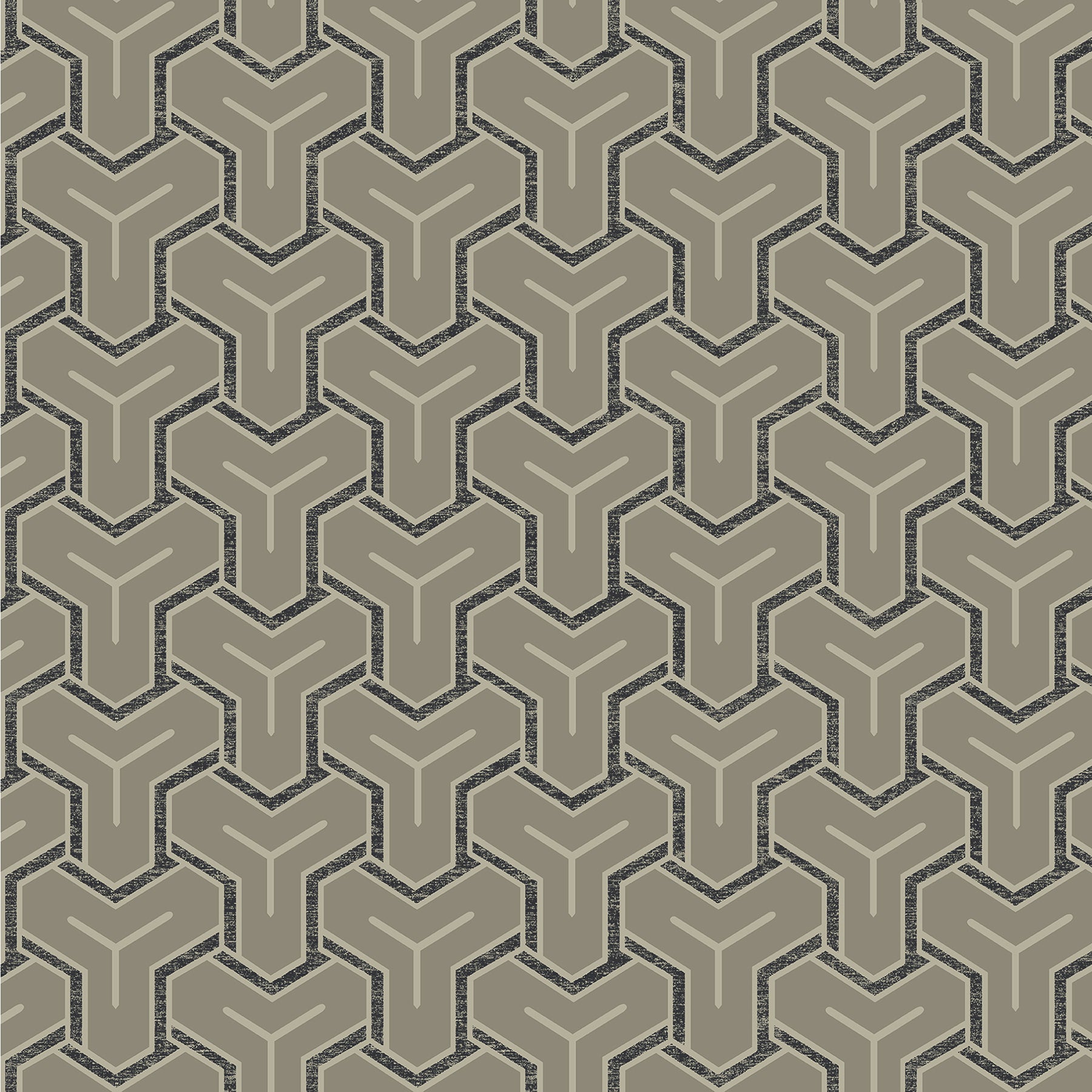 Advantage Gautier Silver Tessellate Wallpaper, 20.9-in by 33-ft