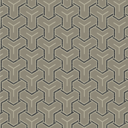 Advantage Gautier Silver Tessellate Wallpaper, 20.9-in by 33-ft