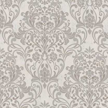 Advantage Anders Gold Damask Wallpaper, 20.9-in by 33-ft