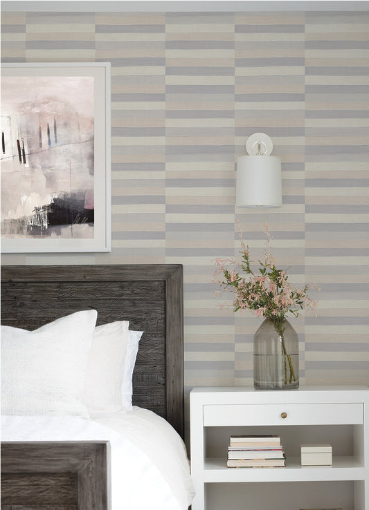 Advantage Dermot Pastel Horizontal Stripe Wallpaper, 20.9-in by 33-ft