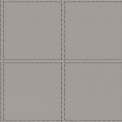 Advantage Avenue Grey Leather Wallpaper, 20.9-in by 33-ft