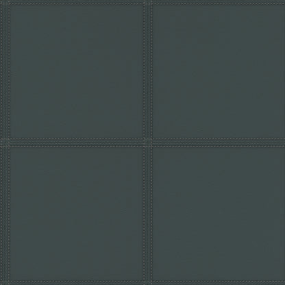 Advantage Avenue Slate Leather Wallpaper, 20.9-in by 33-ft