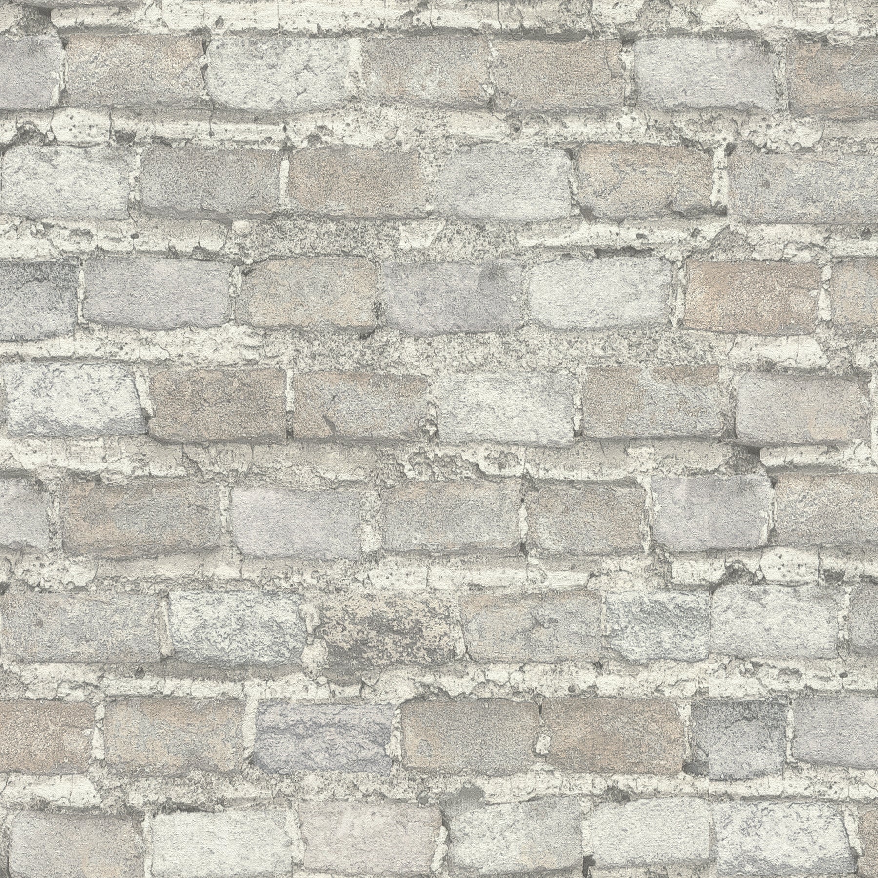 Advantage Lennox Off White Brick Wallpaper, 20.9-in by 33-ft