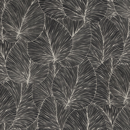 Advantage Eilian Black Palm Wallpaper, 20.9-in by 33-ft