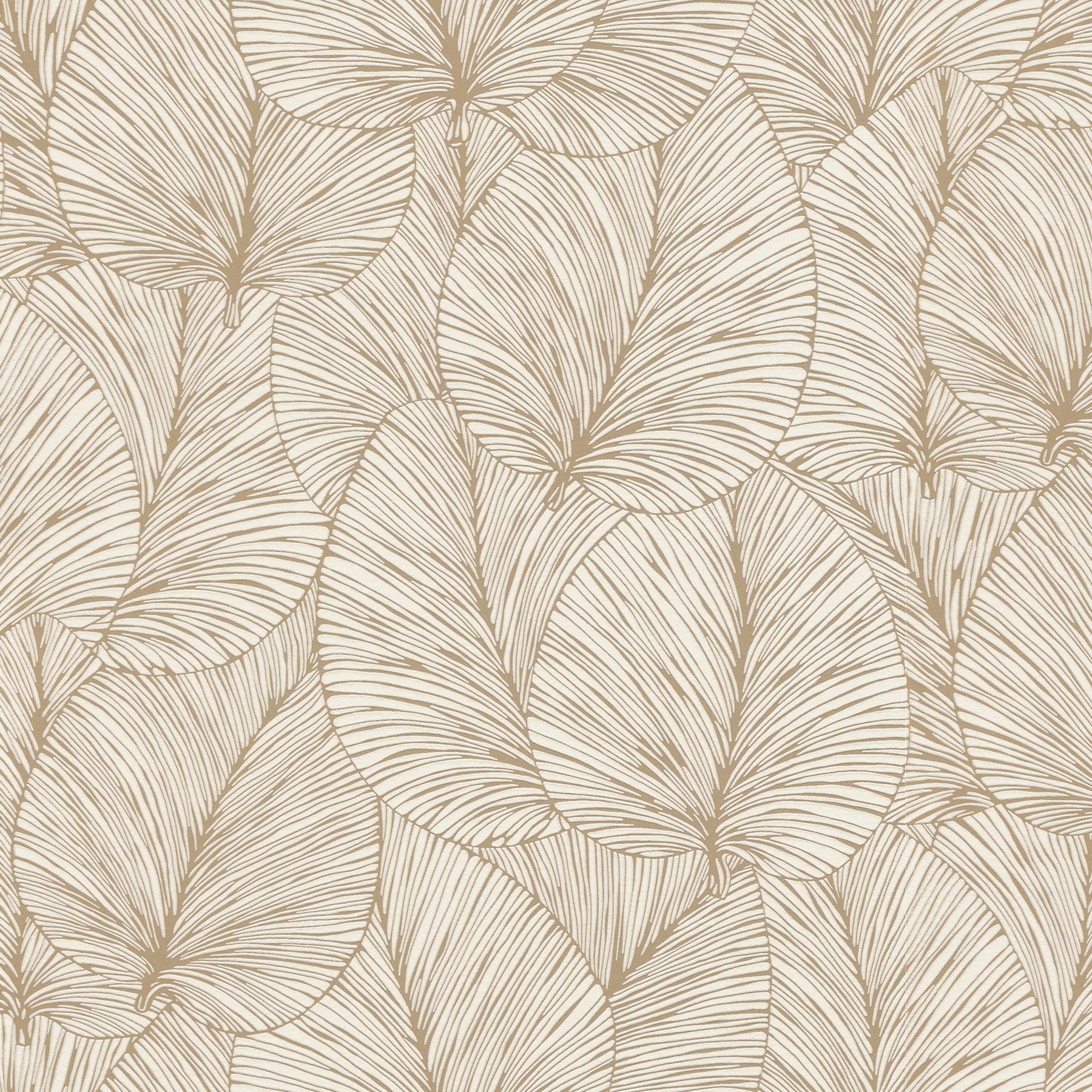 Advantage Eilian Gold Palm Wallpaper, 20.9-in by 33-ft