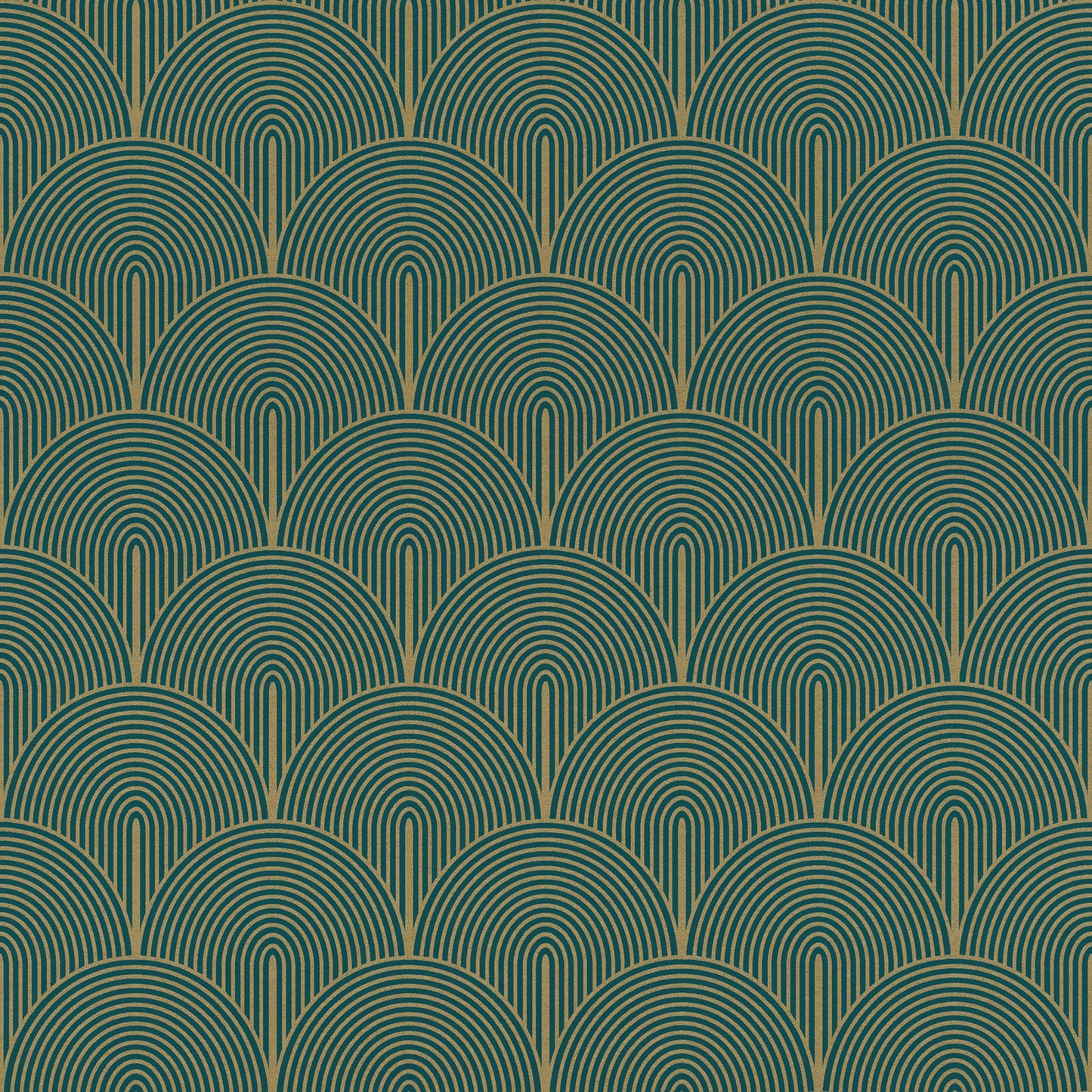 Advantage Oxxon Teal D√©co Arches Wallpaper, 20.9-in by 33-ft