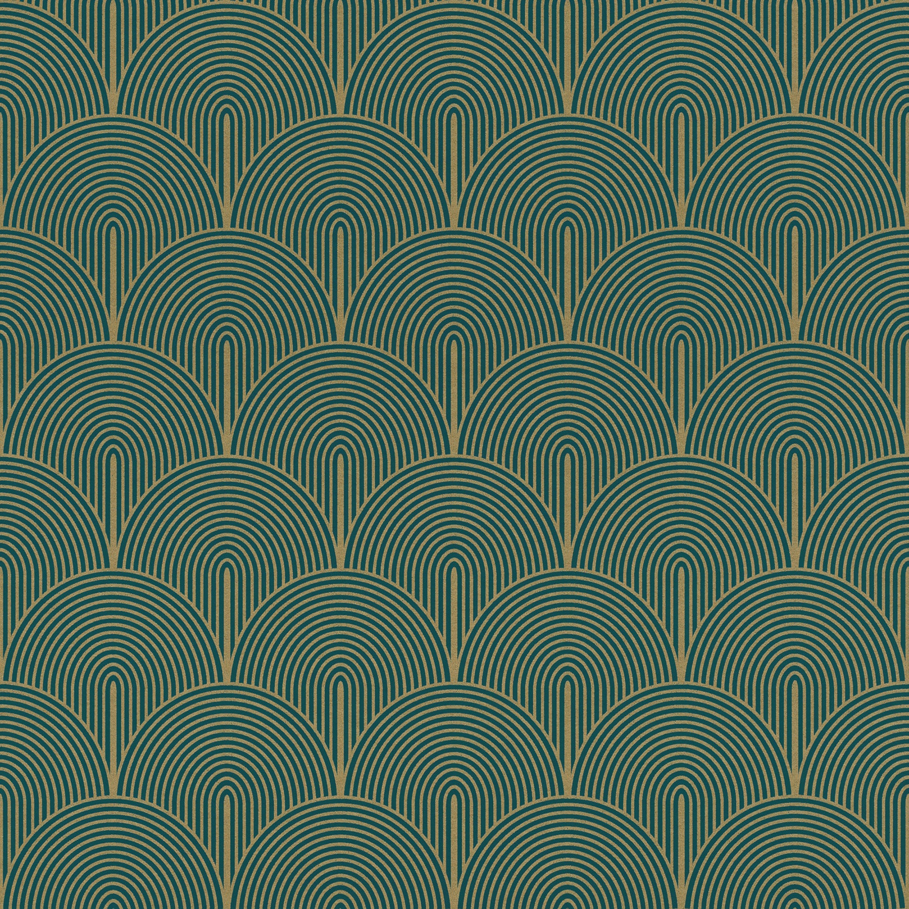 Advantage Oxxon Teal D√©co Arches Wallpaper, 20.9-in by 33-ft