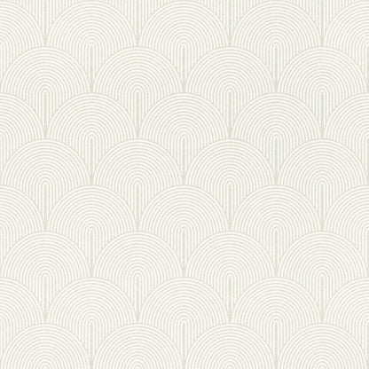 Advantage Oxxon White D√©co Arches Wallpaper, 20.9-in by 33-ft