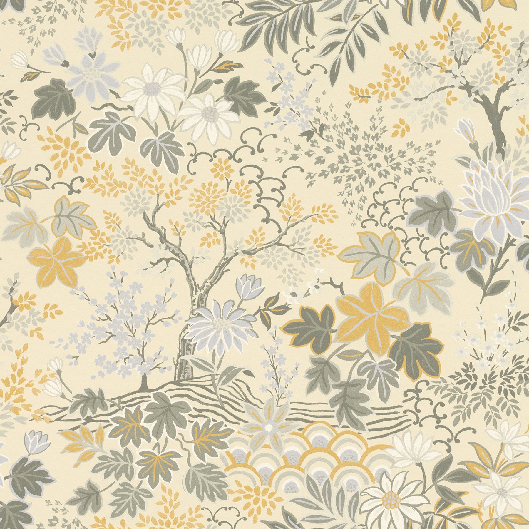 Advantage Vesper Eggshell Forest Floral Wallpaper, 20.9-in by 33-ft