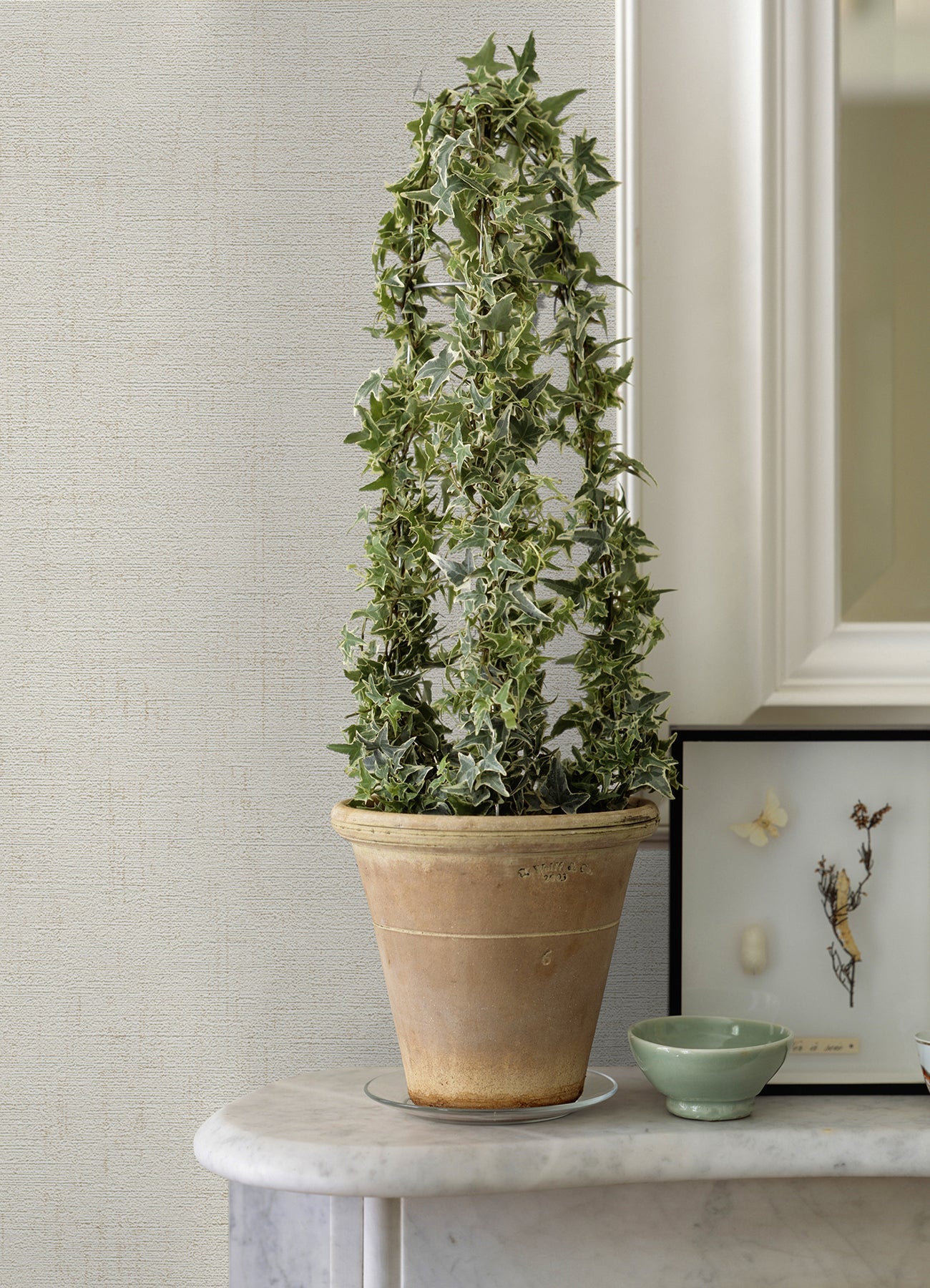 Advantage Ayala Off White Distressed Wallpaper, 20.9-in by 33-ft